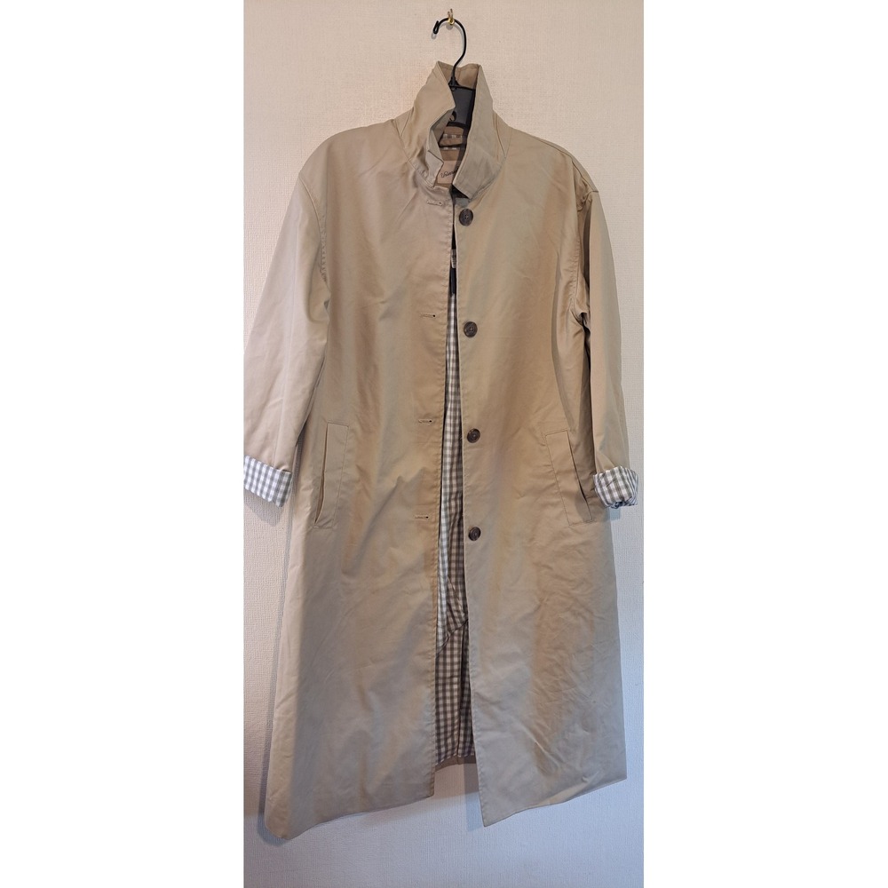 Universal Thread Womens Trench Coat XS Tan NWT Twill Plaid Lining 1975-480